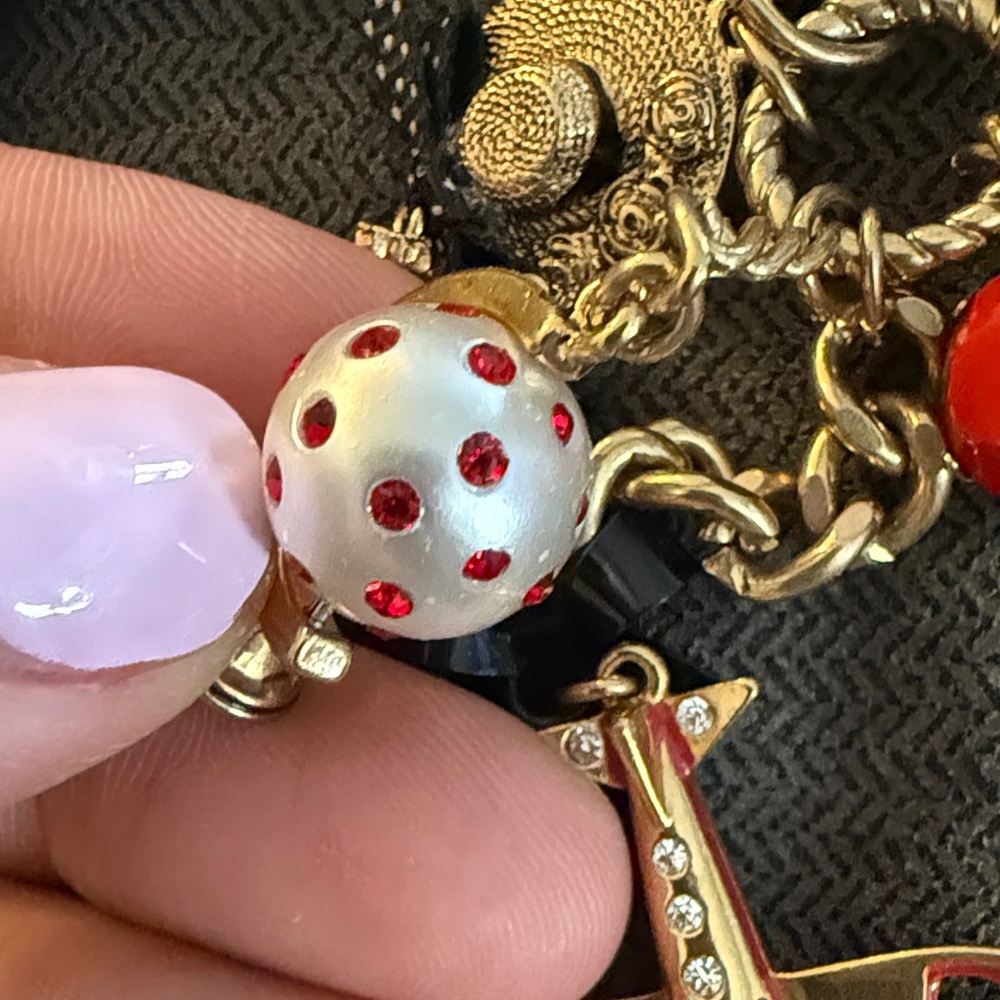 Betsey Johnson Key Fob Bag Charm World Traveler Take Me Away Vintage - Picture 13 of 13